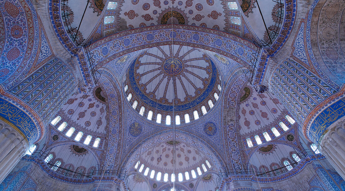 blaue Kuppeln in Moschee Ahmets I.